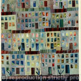 Waterfront at Night - Acrylic collage