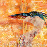 On Golden Pond - acrylic collage