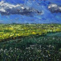 May Fields and Scudding Clouds