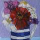 Stripey Mug and Flowers