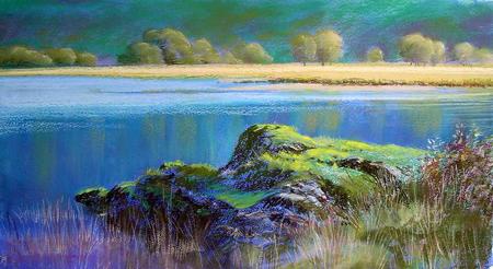 Across the marsh, Derwentwater