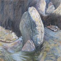 Stream boulder