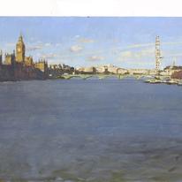Towards Westminster- View from Lambeth Bridge