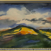 Malvern Hills and sky (2)