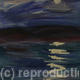 Purple Hills in Moonlight