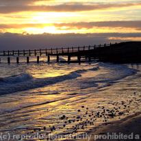 Dusk on Climping Beach, West Sussex