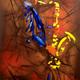 Hot Diggity Dog | £250 | 30 x 80cm | Oil & Acrylic Hot Diggity Dog