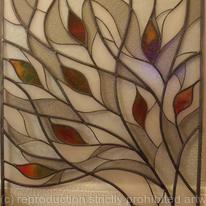 Stained glass window (for bathroom)