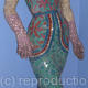 Mosaic manequin | | | Ceramic tiles, mirror and tile grout. Mosaic manequin