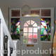 Tiffany glass panels | | | Coloured glass, copper foil and solder Tiffany glass panels