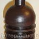 Black stoneware bottle…