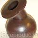 Black stoneware bottle…