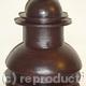 Black stoneware bottle…