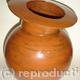 Stoneware pot with spherical…