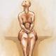 Seated | £65 | 41 x 51cm | Oil on canvas Seated