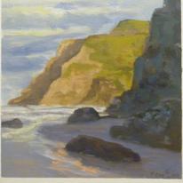 hidden shoreline rocks