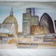 London skyline | (sold) | | Ink and watercolour London skyline