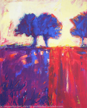 Blue Tree Sunset