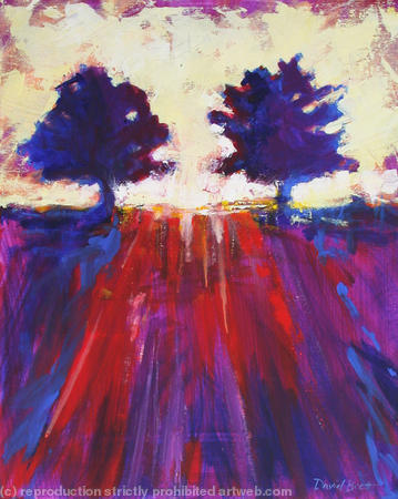 Blue Tree Sunset II