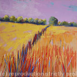 Orange Fields II - Acrylic