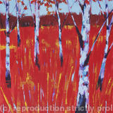 Red Fields III - Acrylic