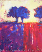 Blue Tree Sunset