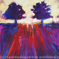 hidden Blue Tree Sunset II