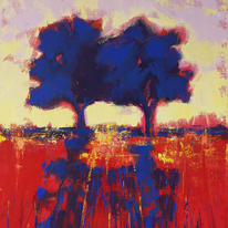 Blue Trees Sunset VI