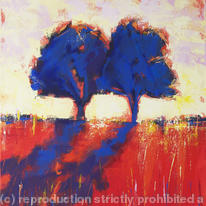 Blue Trees Sunset VII