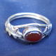 silver and carnelian…