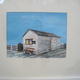 Blairmore pier hut | £250 | 66 x 59cm | watercolour Blairmore pier hut