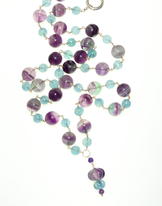 Fluorite and Silver Necklace