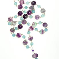 Fluorite and Silver Necklace