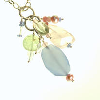 Pastel Gemstone Cascade Pendant