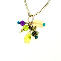 Multi Gem and Silver Necklace