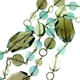 Blue Fluorite and Smokey Quartz Necklace