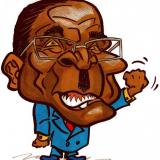 Mugabe Defiant - marker sketch