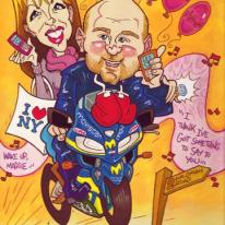 Biker Couple Engagement