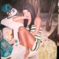 Beautiful Filipino woman relaxing