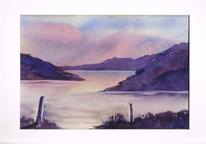 Pink & Purple Sky over water