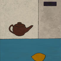 Still Life with Tea Pot and a Lemon