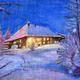 Snowy Night | £80 | | oil on canvas board Snowy Night
