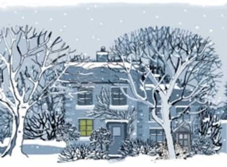 House in the snow