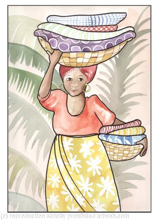 Caribbean washer woman
