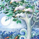 Noahs BirdsTriptych 2 - Acrylic on canvas