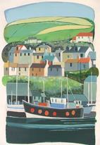 Mevagissey- Fields above,  boats below