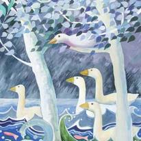 Noahs Birds Triptych 3