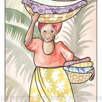 Caribbean washer woman