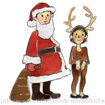 Santa and Rudolph