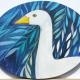 Goose | £75 | 36 x 28cm | Acrylic on oval canvas Goose